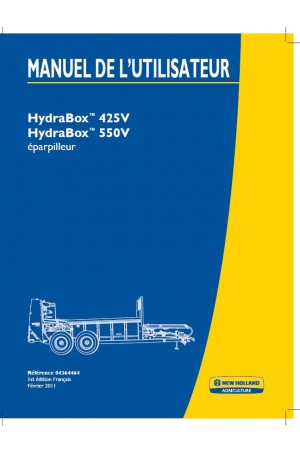 New Holland 425V, 550V Operator`s Manual