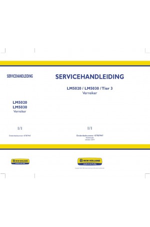 New Holland LM5020, LM5030 Service Manual