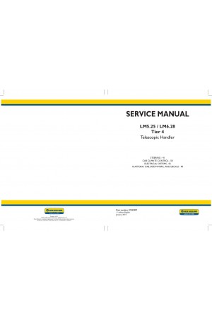 New Holland LM5.25, LM6.28 Service Manual