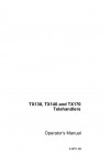 Case 140, 170, TX130 Operator`s Manual