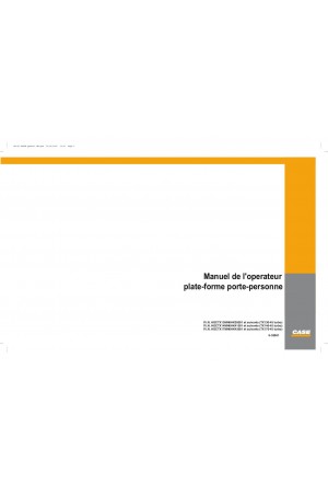 Case TX130-45, TX140-45, TX170-45 Operator`s Manual