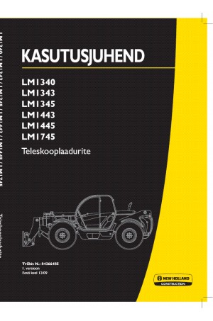 New Holland CE LM1340 Turbo, LM1343 Turbo, LM1345 Turbo, LM1443 Turbo, LM1445 Turbo, LM1745 Turbo Operator`s Manual