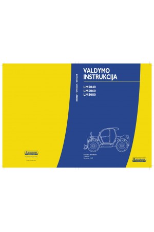 New Holland LM5040, LM5060, LM5080 Operator`s Manual