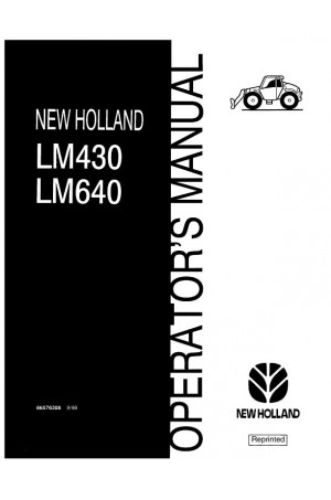New Holland LM430, LM640 Operator`s Manual