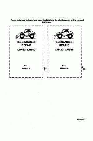 New Holland LM430, LM640 Service Manual