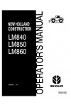 New Holland CE LM840, LM850, LM860 Operator`s Manual