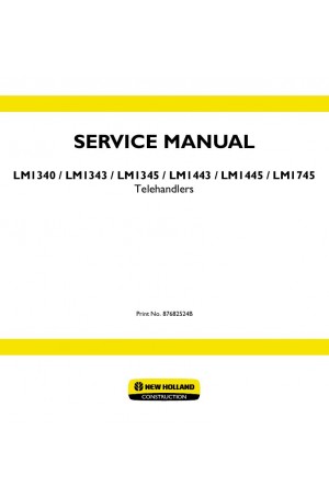 New Holland CE LM1340, LM1343, LM1345, LM1443, LM1445, LM1745 Service Manual