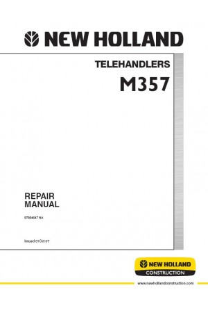 New Holland CE M357 Service Manual