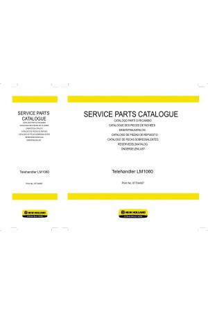 New Holland CE LM1060 Parts Catalog