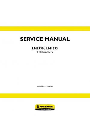 New Holland CE LM1330, LM1333 Service Manual