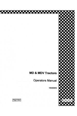Case IH MD, MDV Operator`s Manual