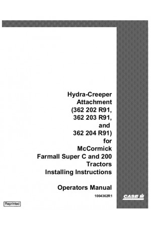Case IH 200, Super C Operator`s Manual