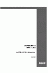 Case IH Super MTA Operator`s Manual