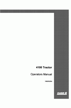 Case IH 4100 Operator`s Manual
