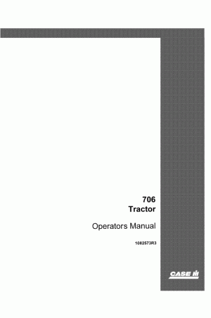 Case IH 706 Operator`s Manual
