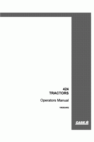 Case IH 424 Operator`s Manual