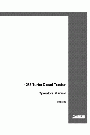 Case IH 1256 Operator`s Manual