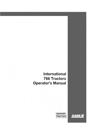Case IH 766 Operator`s Manual