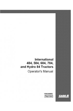 Case IH 484, 584, 684, 784 Operator`s Manual