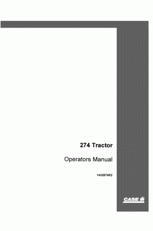 Case IH 274 Operator`s Manual