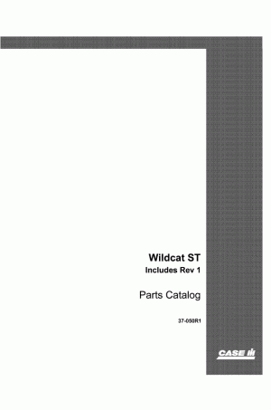 Case IH RC, WILDCAT RC210, WILDCAT ST Parts Catalog