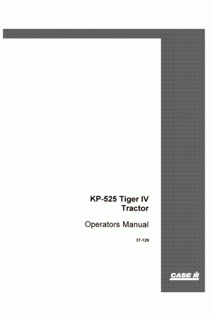 Case IH 525 Operator`s Manual