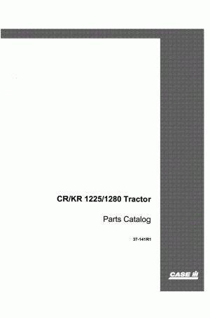 Case IH CR1225, CR1280, KR1225, KR1280 Parts Catalog