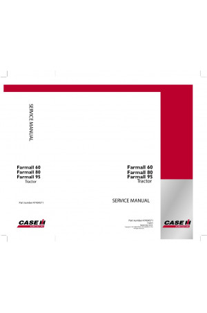 Case IH Farmall 60, Farmall 80, Farmall 95 Service Manual