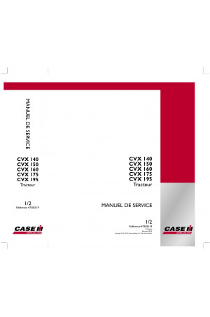 Case IH CVX140, CVX150, CVX160, CVX175, CVX195 Service Manual