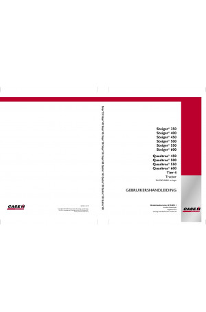 Case IH Quadtrac 450, Quadtrac 500, Quadtrac 550, Quadtrac 600, Steiger 350, Steiger 400, Steiger 450, Steiger 500, Steiger 550 Operator`s Manual