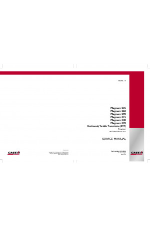 Case IH Magnum 235, Magnum 260, Magnum 290, Magnum 315, Magnum 340, Magnum 370 Service Manual