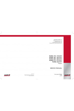 Case IH Puma 170, Puma 185, Puma 200, Puma 215, Puma 230 Service Manual