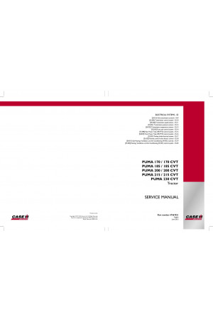 Case IH Puma 170, Puma 185, Puma 200, Puma 215, Puma 230 Service Manual