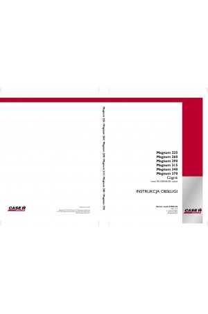 Case IH Magnum 235, Magnum 260, Magnum 290, Magnum 315, Magnum 340, Magnum 370 Operator`s Manual