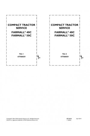 Case IH Farmall 40C, Farmall 50C Service Manual