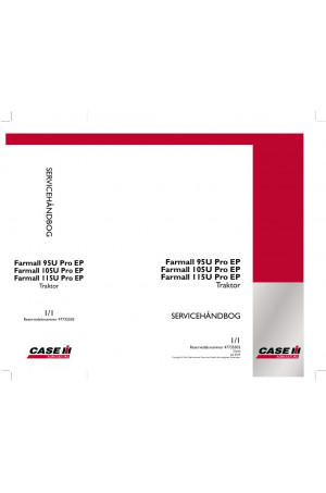 Case IH Farmall 105U, Farmall 115U, Farmall 95U Service Manual