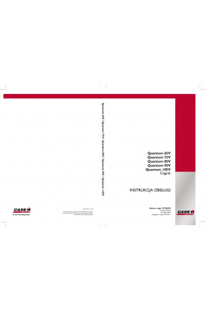 Case IH Quantum 105V, Quantum 65V, Quantum 75V, Quantum 85V, Quantum 95V Operator`s Manual