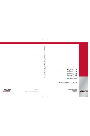 Case IH Magnum 180, Magnum 200, Magnum 220, Magnum 240 Operator`s Manual