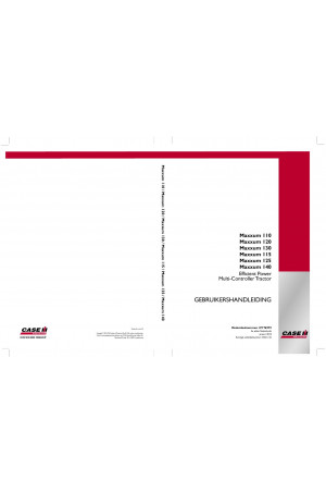 Case IH Maxxum 110, Maxxum 115, Maxxum 120, Maxxum 125, Maxxum 130, Maxxum 140 Operator`s Manual
