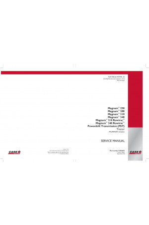 Case IH Magnum 250, Magnum 280, Magnum 310, Magnum 310 Rowtrac, Magnum 340, Magnum 340 Rowtrac, Magnum 380, Magnum 380 Rowtrac Service Manual