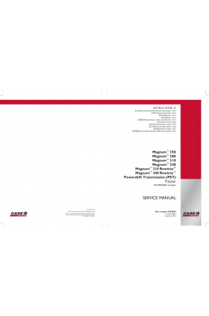 Case IH Magnum 250, Magnum 280, Magnum 310, Magnum 310 Rowtrac, Magnum 340, Magnum 340 Rowtrac, Magnum 380, Magnum 380 Rowtrac Service Manual