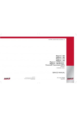 Case IH Magnum 250, Magnum 280, Magnum 310, Magnum 310 Rowtrac, Magnum 340, Magnum 340 Rowtrac, Magnum 380, Magnum 380 Rowtrac Service Manual