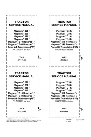 Case IH Magnum 250, Magnum 280, Magnum 310, Magnum 310 Rowtrac, Magnum 340, Magnum 340 Rowtrac, Magnum 380, Magnum 380 Rowtrac Service Manual