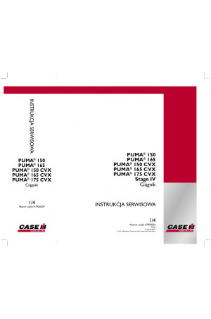 Case IH Puma 150, Puma 150 CVX, Puma 165, Puma 165 CVX, Puma 175 CVX Service Manual