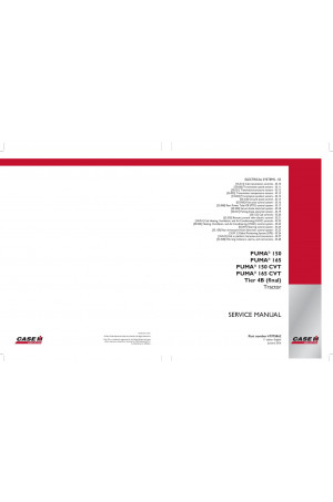 Case IH Puma 150, Puma 150 CVT, Puma 165, Puma 165 CVT Service Manual