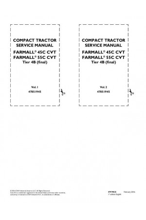 Case IH Farmall 45C, Farmall 55C Service Manual