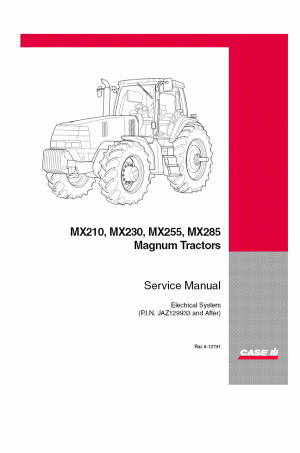 Case IH MX210, MX230, MX285 Service Manual