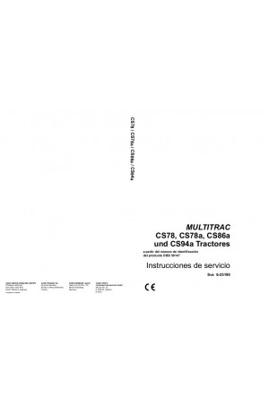 Case IH CS78, CS86, CS94 Operator`s Manual