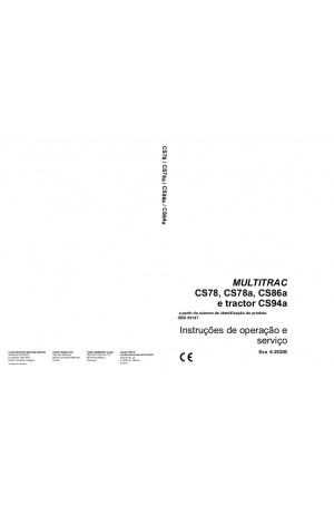 Case IH CS78, CS86, CS94 Operator`s Manual