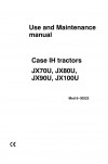 Case IH JX100U, JX70U, JX80U, JX90U Operator`s Manual
